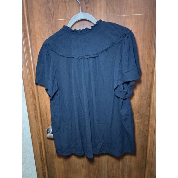 NWT Torrid Washable Gauze Smocked Yoke Ruffle Top Sz 00 (10/12) - Picture 8 of 8